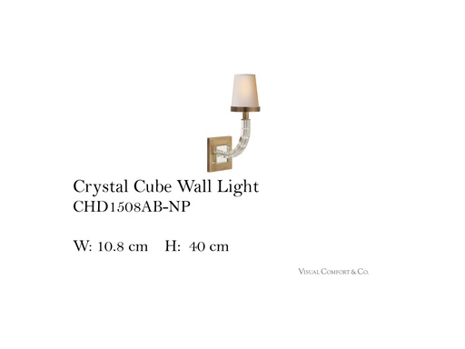 [MHT-002091] CRYSTAL CUBE WALL LIGHT