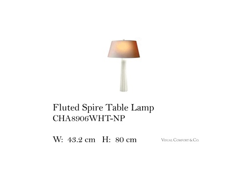 [MHT-002320] FLUTED SPIRE TABLE LAMP