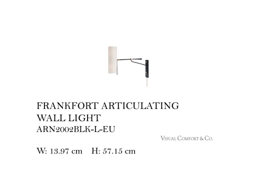 [MHT-002337] FRANKFORT ARTICULATING WALL LIGHT
