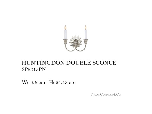 [MHT-002488] HUNTINGDON DOUBLE SCONCE