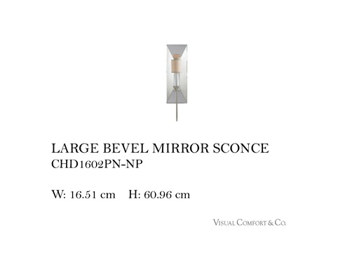 [MHT-002656] LARGE BEVEL MIRROR SCONCE