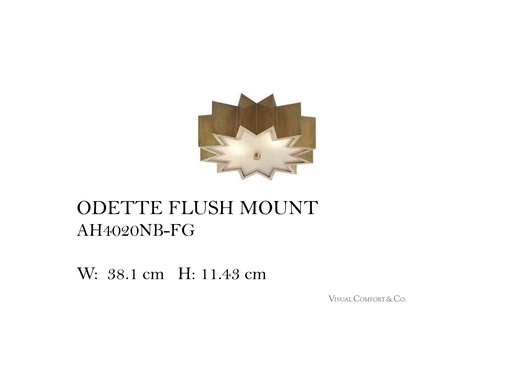 [MHT-002962] ODETTE FLUSH MOUNT