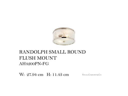 [MHT-003249] RANDOLPH SMALL ROUND FLUSH MOUNT