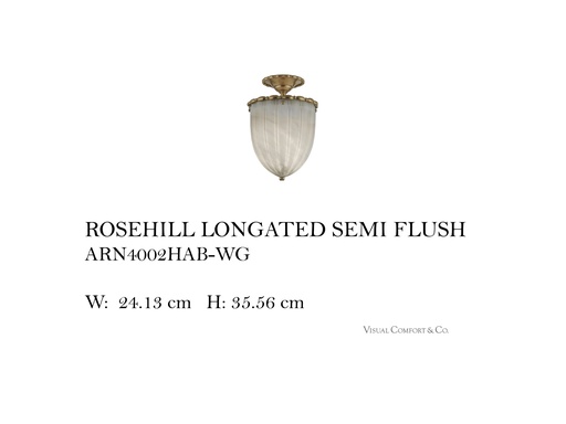 [MHT-003328] ROSEHILL LONGATED SEMI FLUSH