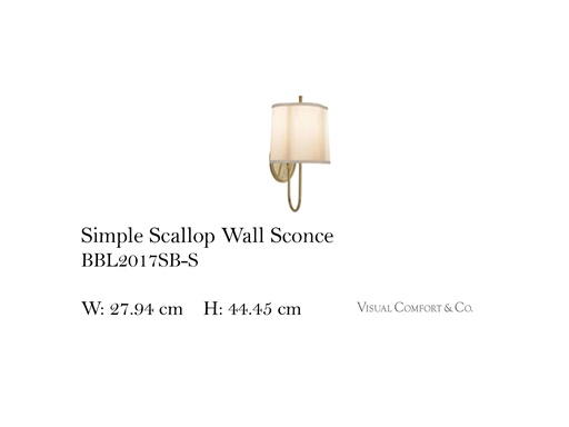 [MHT-003444] SIMPLE SCALLOP WALL SCONCE