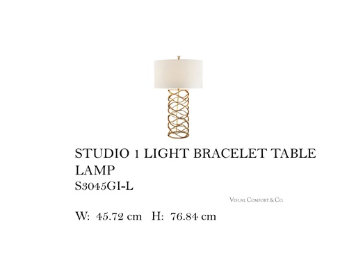 [MHT-003536] STUDIO 1 LIGHT BRACELET TABLE LAMP