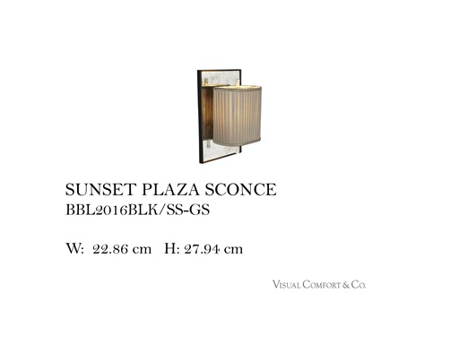 [MHT-003541] SUNSET PLAZA SCONCE
