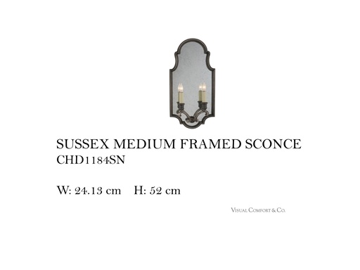 [MHT-003546] SUSSEX MEDIUM FRAMED SCONCE