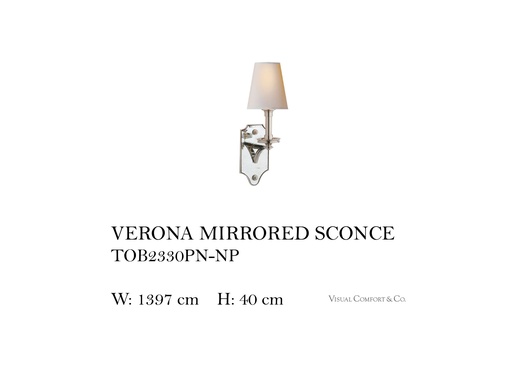 [MHT-003818] VERONA MIRRORED SCONCE