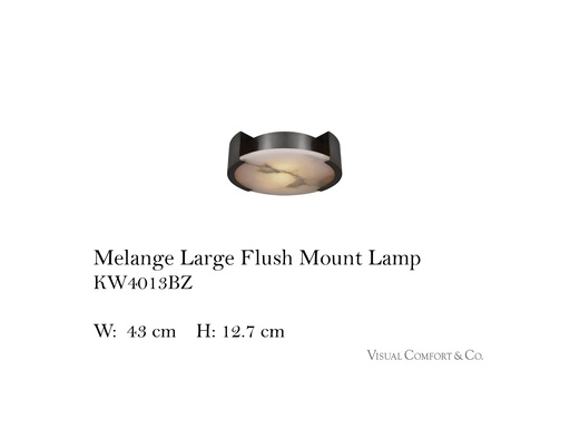 [MHT-004083] MELANGE LARGE FLUSH MOUNT LAMP