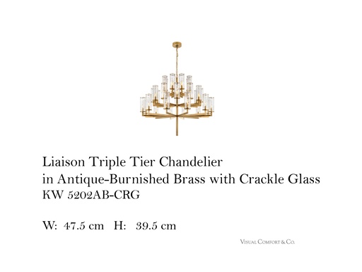 [MHT-004305] Liaison Triple Tier Chandelier (AB)