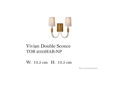 [MHT-004315] Vivian Double Sconce
