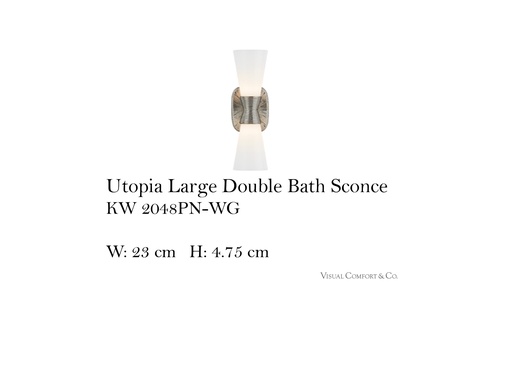 [MHT-004322] Utopia Large Double Bath Sconce